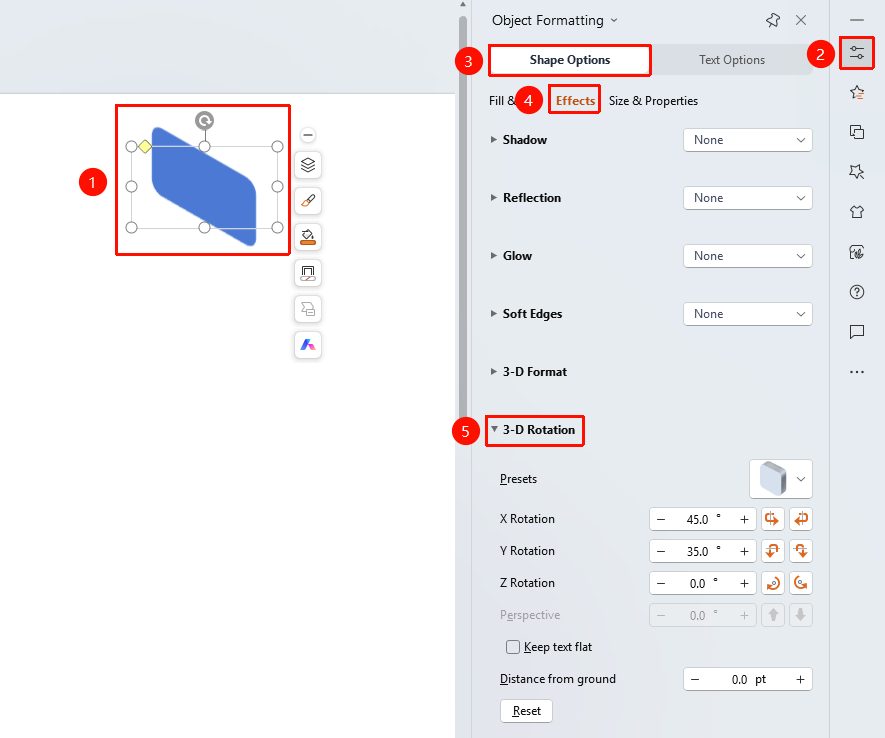 【EN】WPS Slides Shape Effects - 3D Rotation Feature Guide_截图04